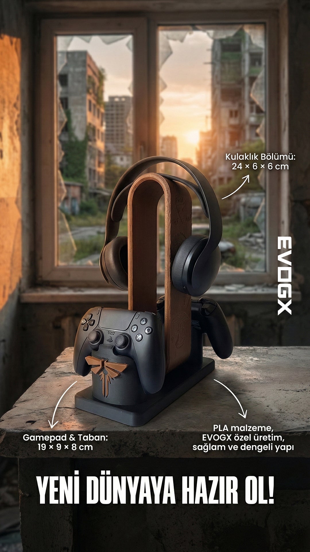 EVOGX PlayStation & Xbox Oyun Kolu ve Kulaklık Standı