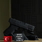 Glock 19 Hareketli Figür Masa İsimliği