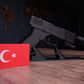 Glock 19 Hareketli Figür Masa İsimliği