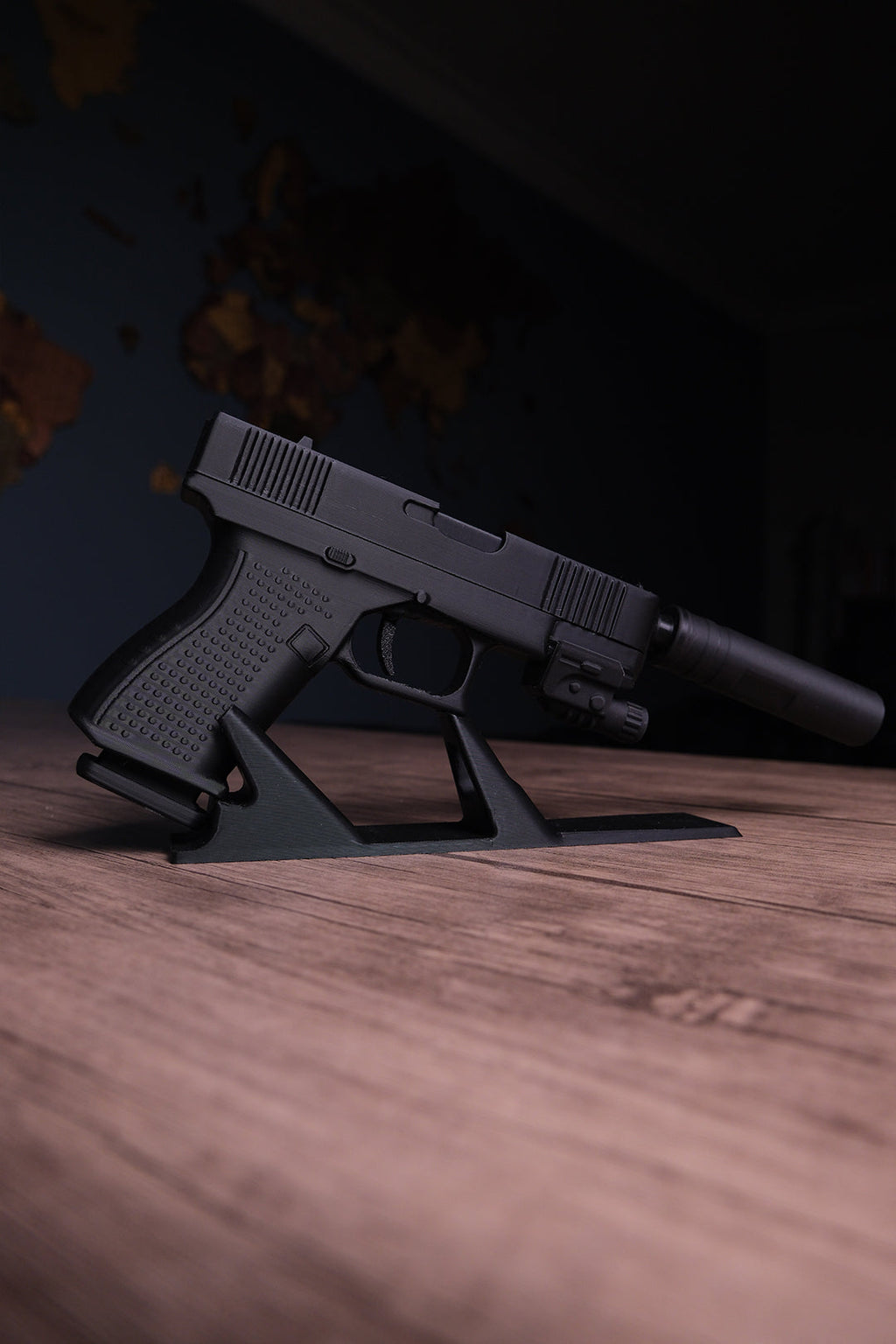 Glock 19 Hareketli Figür Masa İsimliği