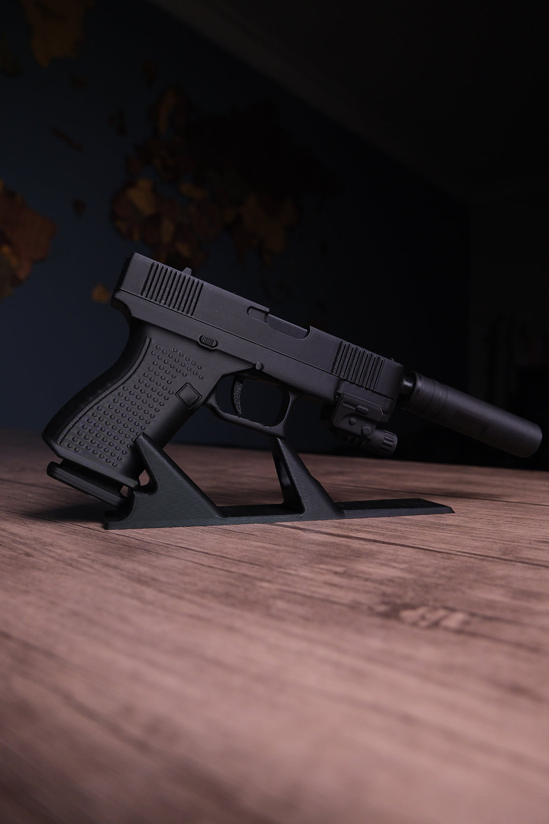 Glock 19 Hareketli Figür Masa İsimliği
