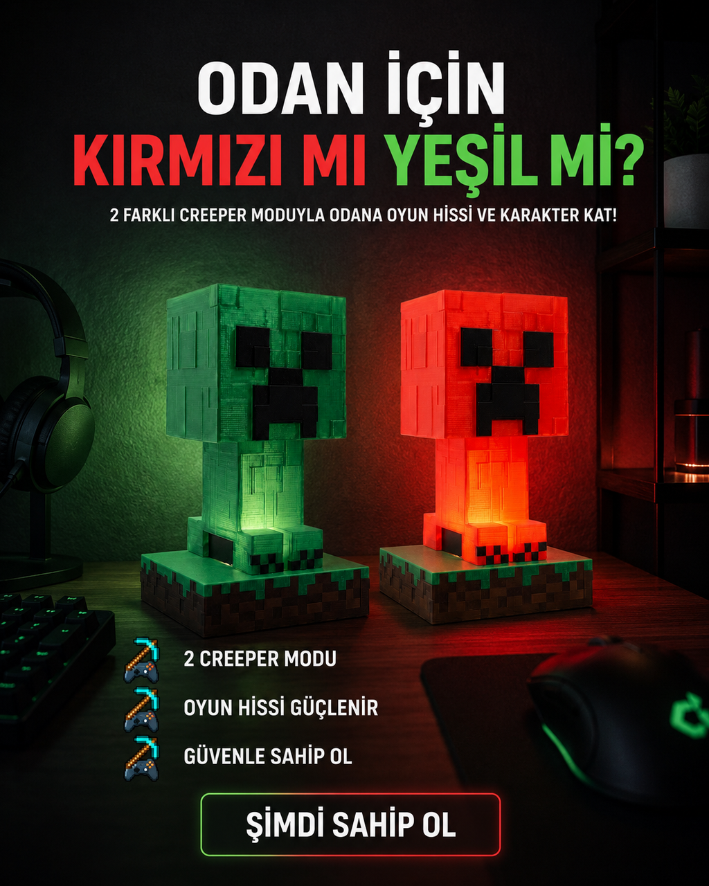 Evogx Gamer / Kids Odası Lambası