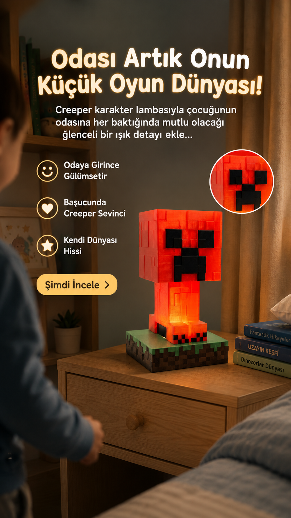 Evogx Gamer / Kids Odası Lambası