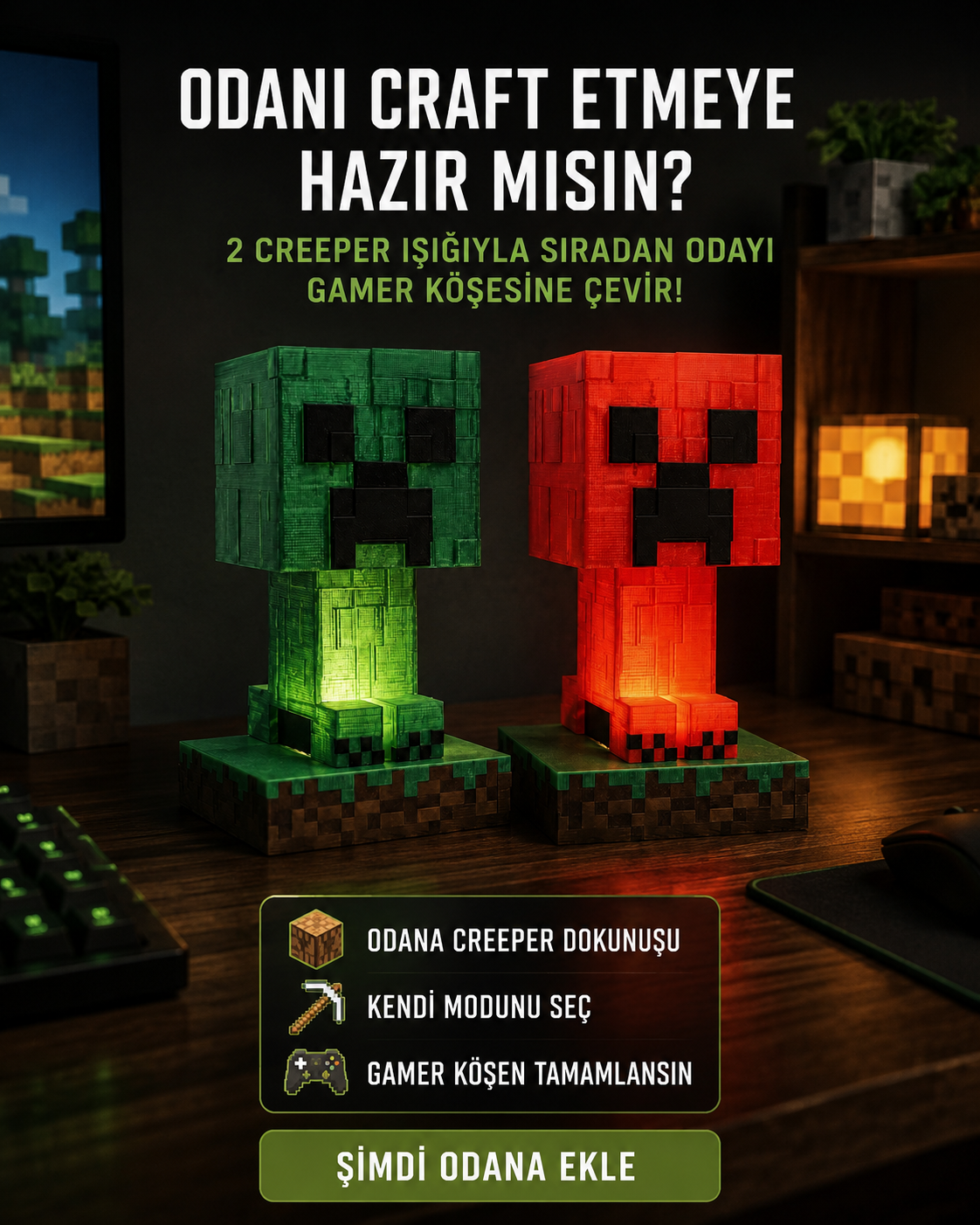 Evogx Gamer / Kids Odası Lambası