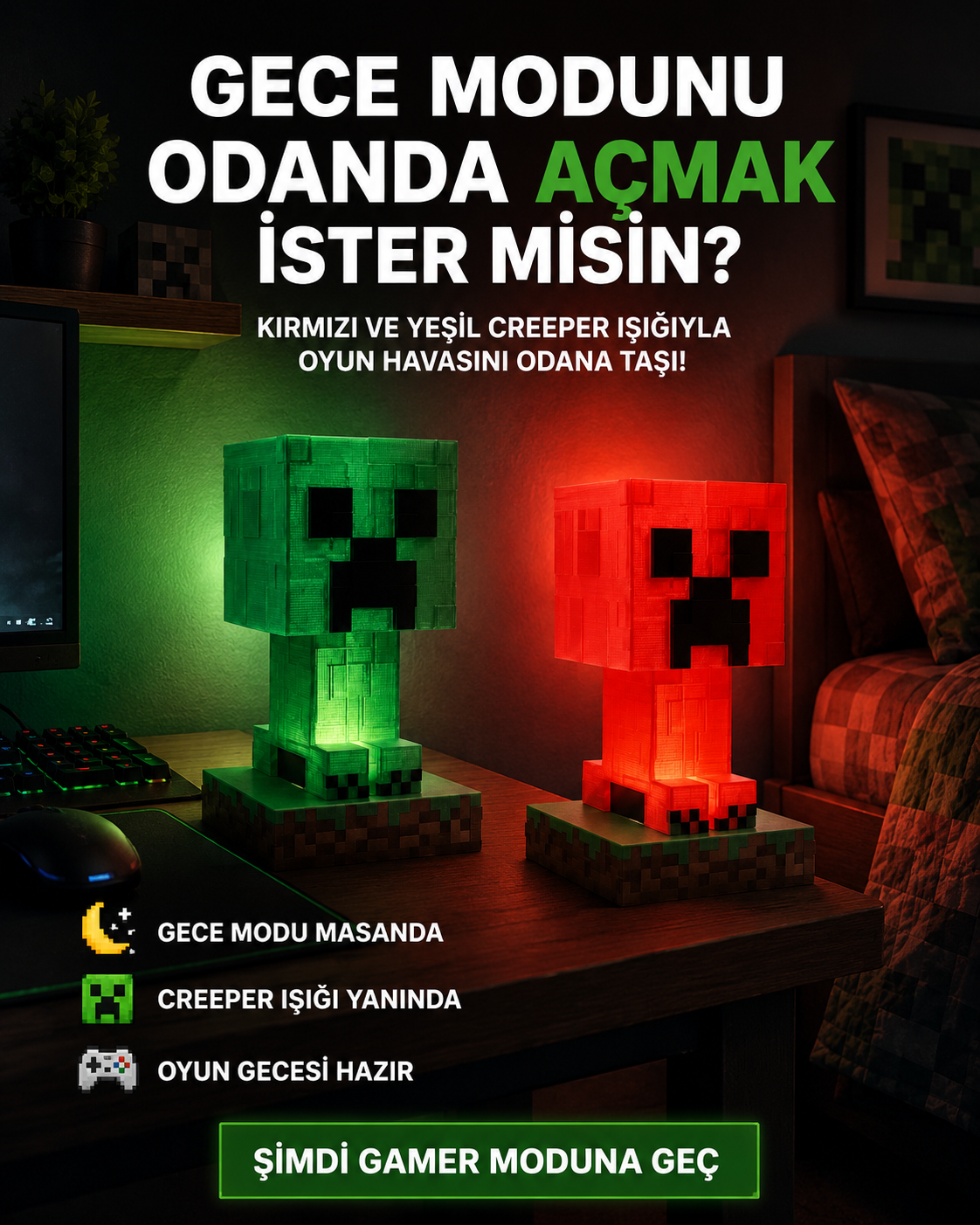 Evogx Gamer / Kids Odası Lambası