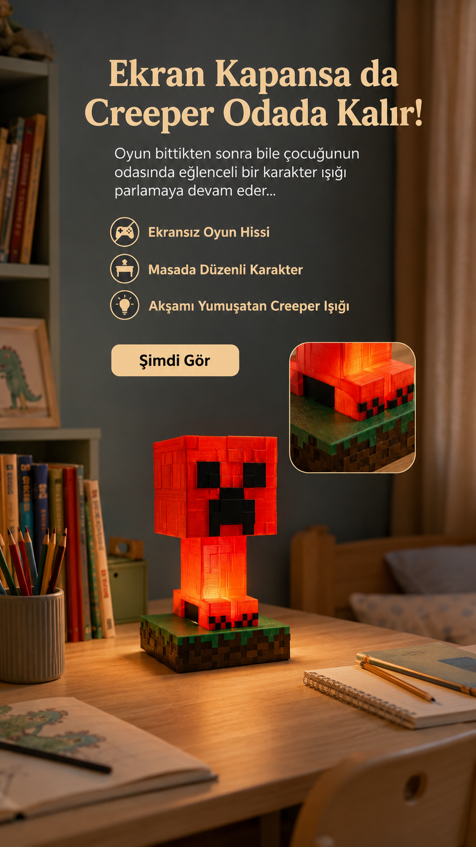 Evogx Gamer / Kids Odası Lambası