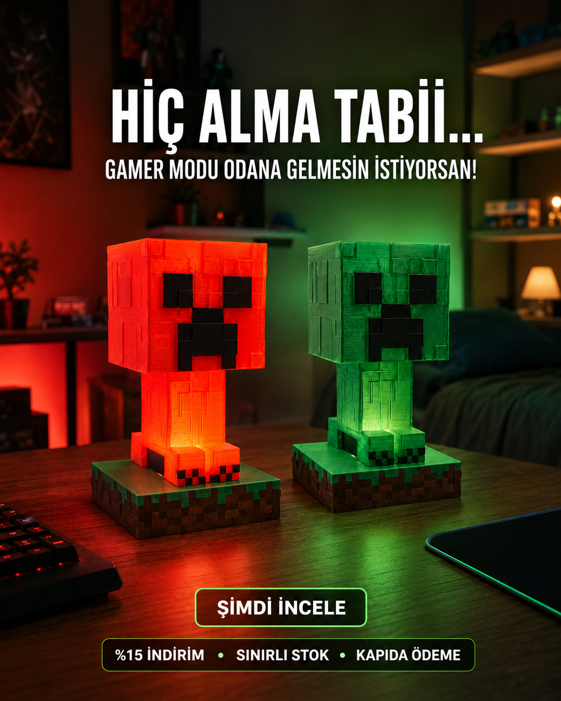 Evogx Gamer / Kids Odası Lambası