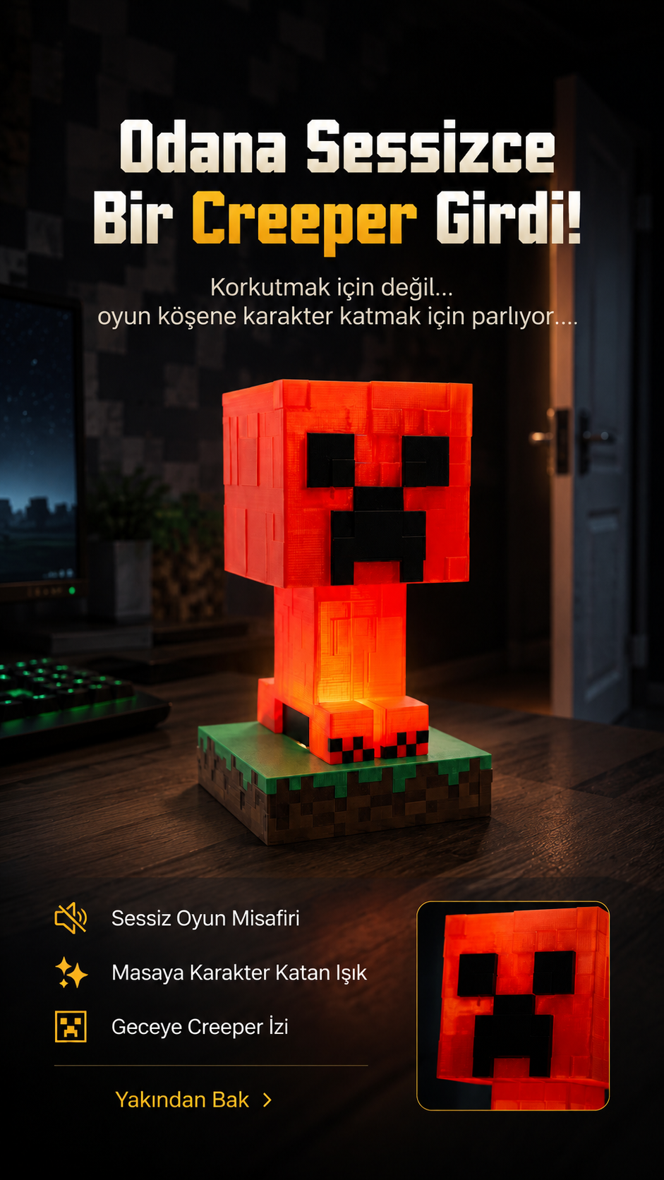 Evogx Gamer / Kids Odası Lambası