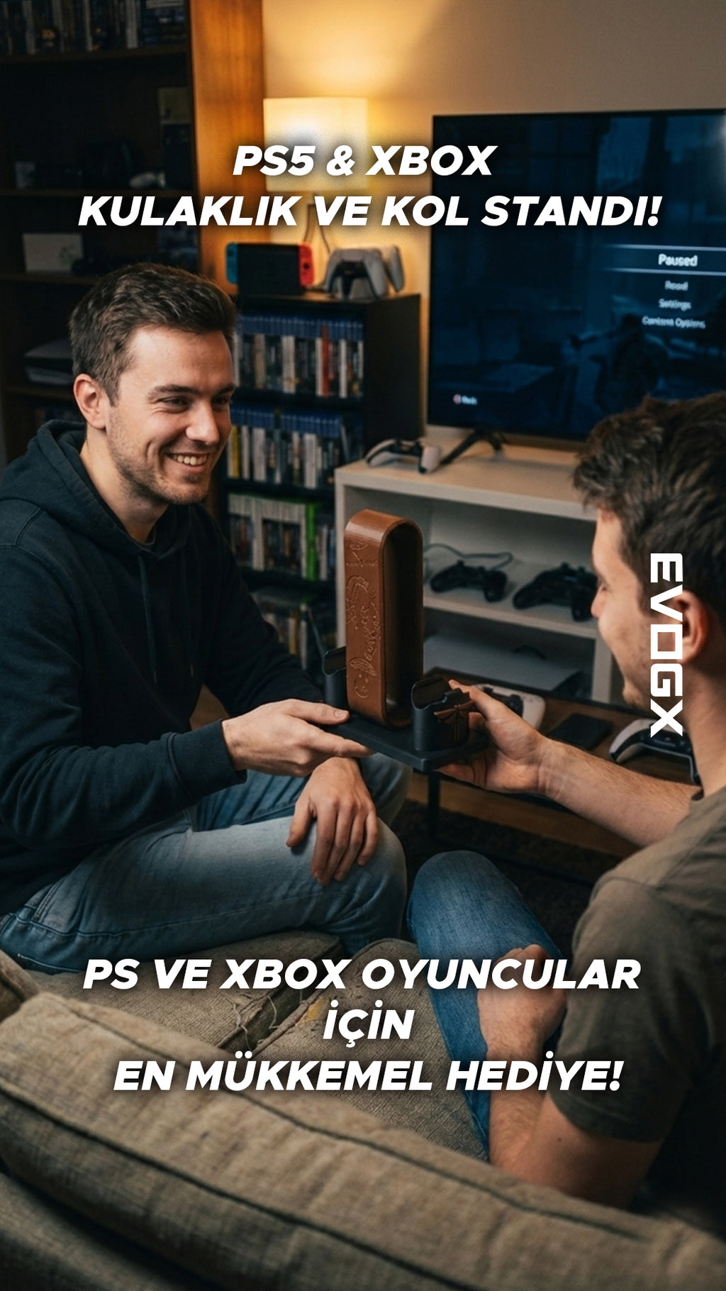 EVOGX PlayStation & Xbox Oyun Kolu ve Kulaklık Standı