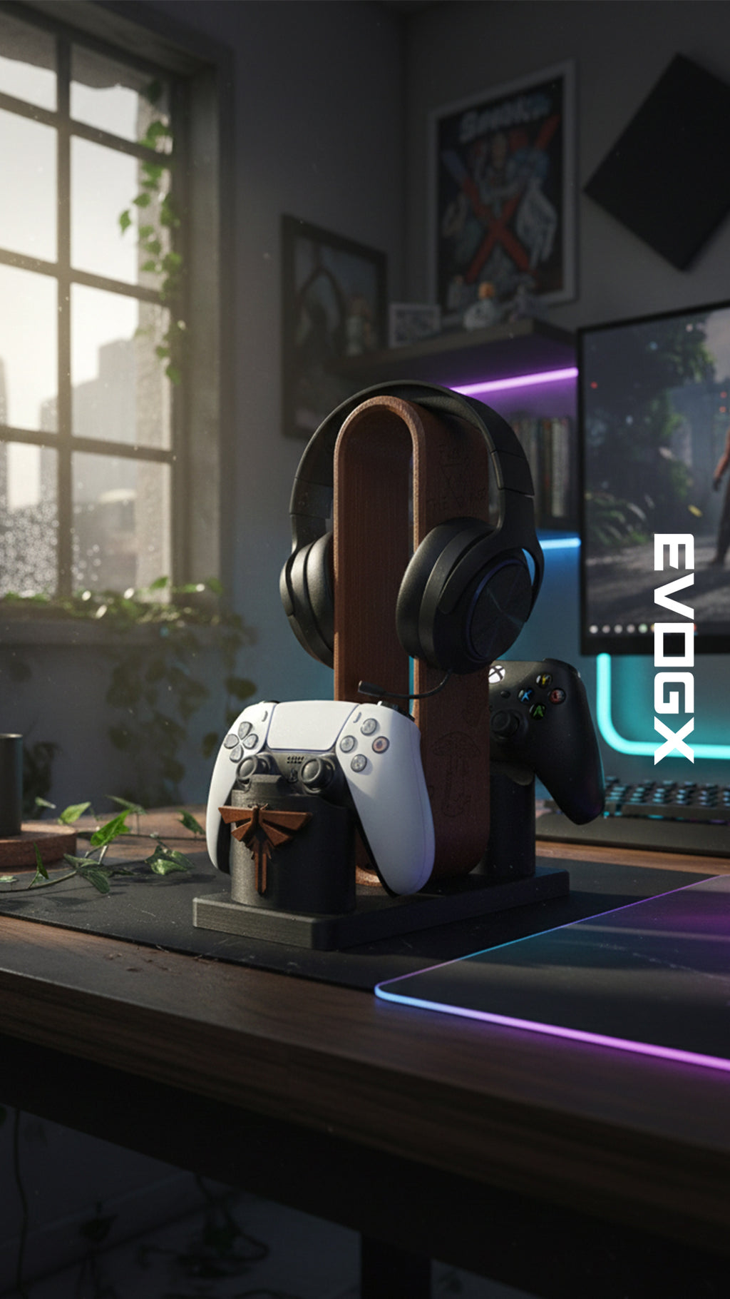 EVOGX PlayStation & Xbox Oyun Kolu ve Kulaklık Standı