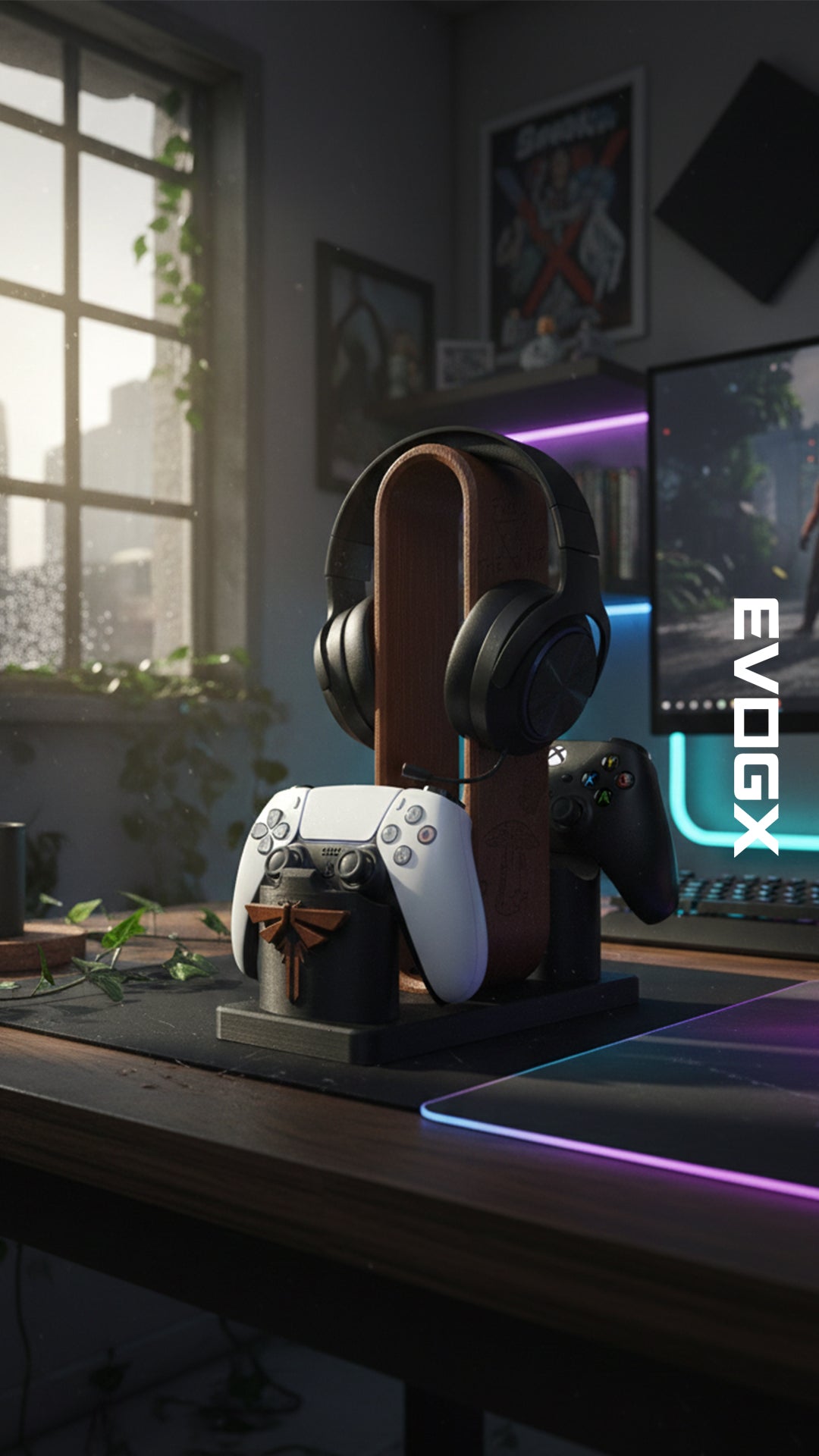 EVOGX PlayStation & Xbox Oyun Kolu ve Kulaklık Standı