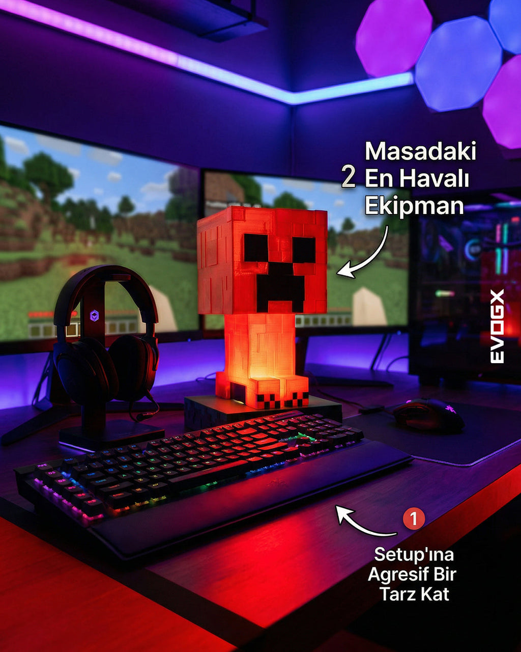 Evogx Gamer / Kids Odası Lambası
