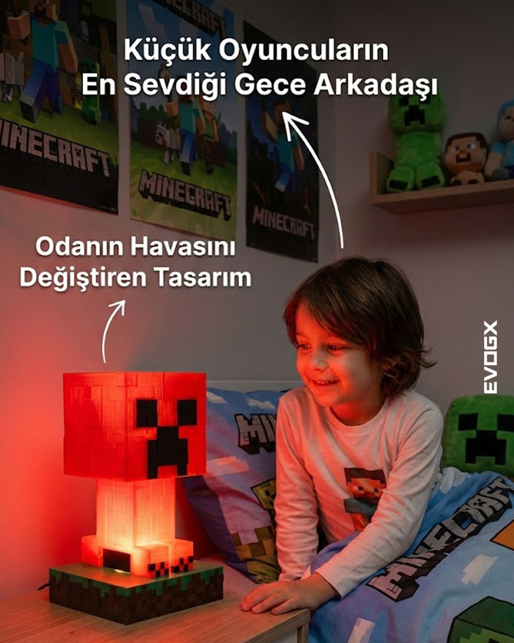 Evogx Gamer / Kids Odası Lambası